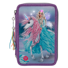 Load image into Gallery viewer, TOPModel Triple Filled Pencil Case - Ice Friends with Lights
