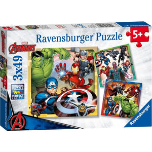 Marvel Avengers Puzzles 3 x 49 pc