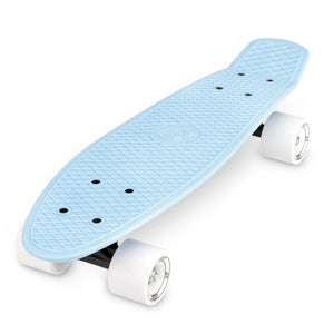 Retro Skateboard - Blue & White